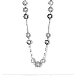 CLEO | Silver Glitter Long Necklace